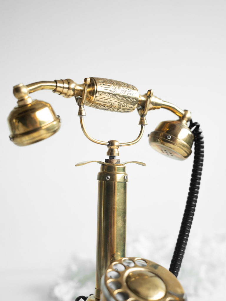 Elements of Piharwa Metallic Vintage Golden telephone