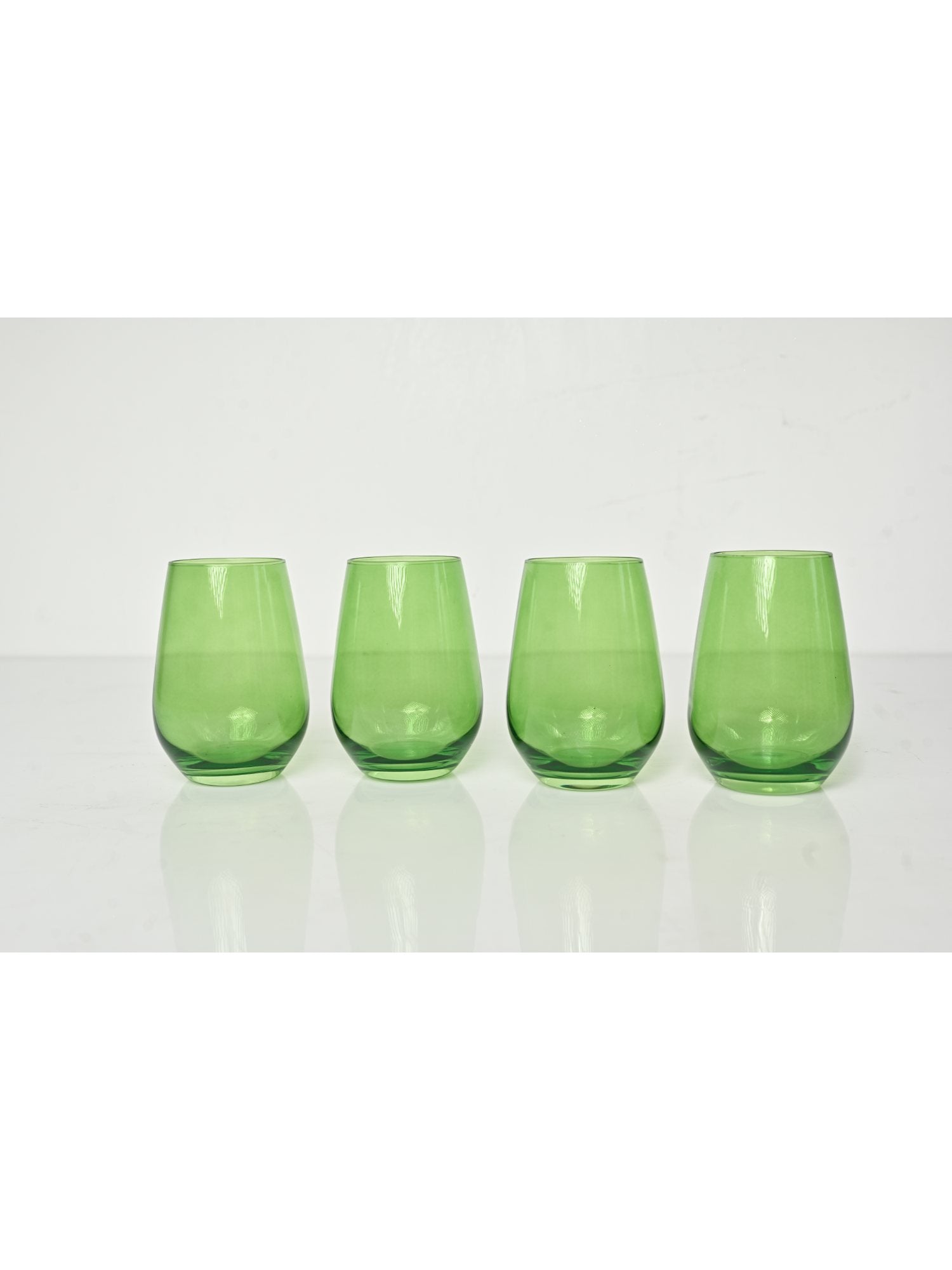 Elements of Piharwa Green tinted Goblets ( set of 6)