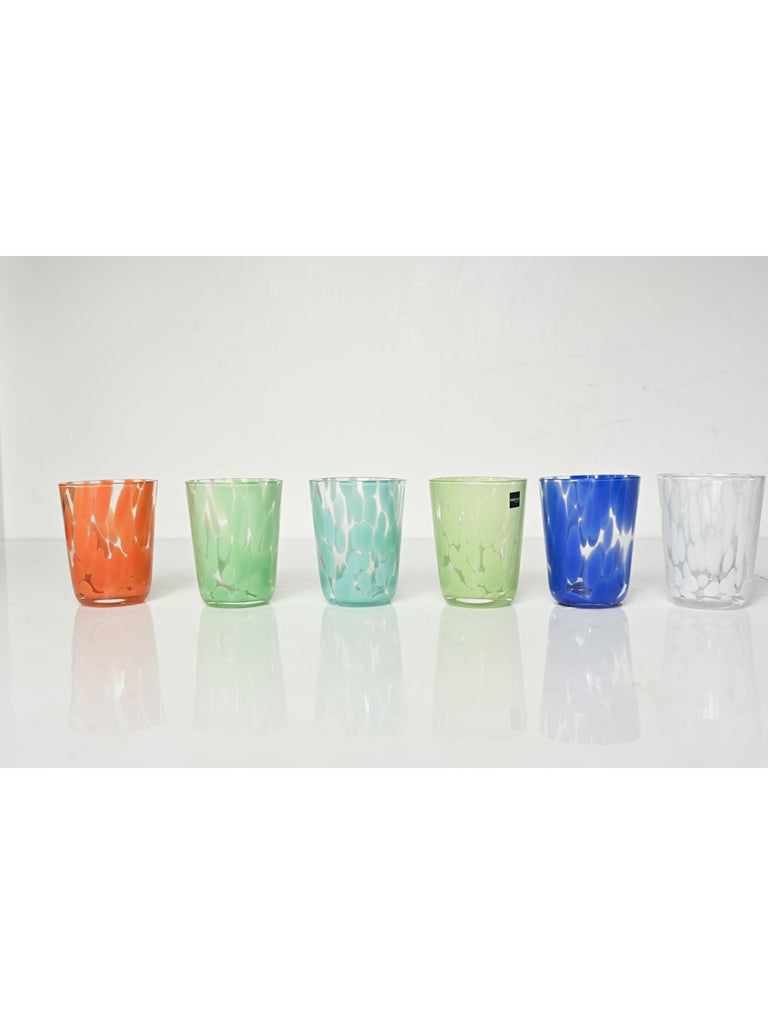 Elements of Piharwa Aqua Splash Multi color Glasses - Set of 6