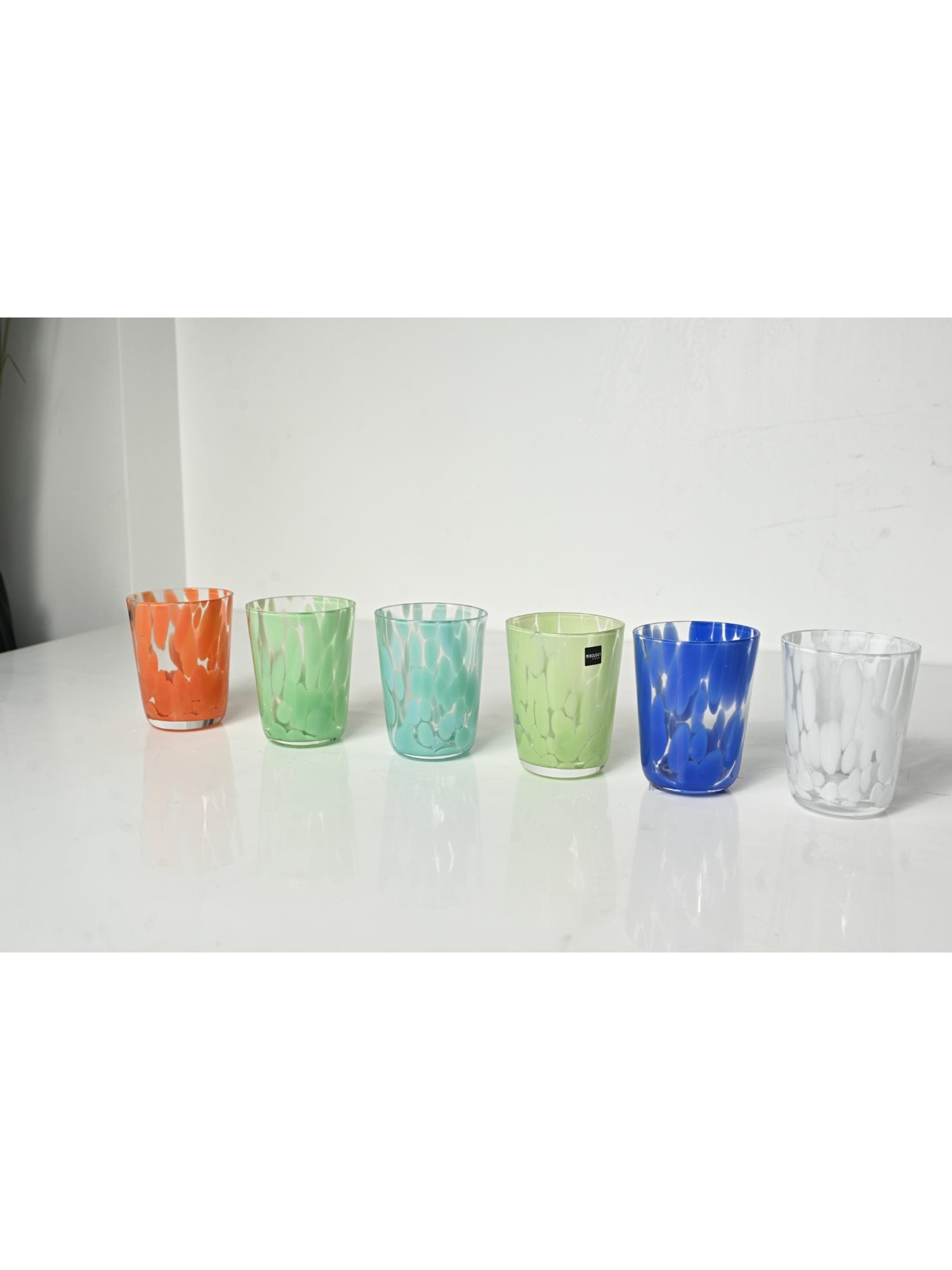Elements of Piharwa Aqua Splash Multi color Glasses - Set of 6