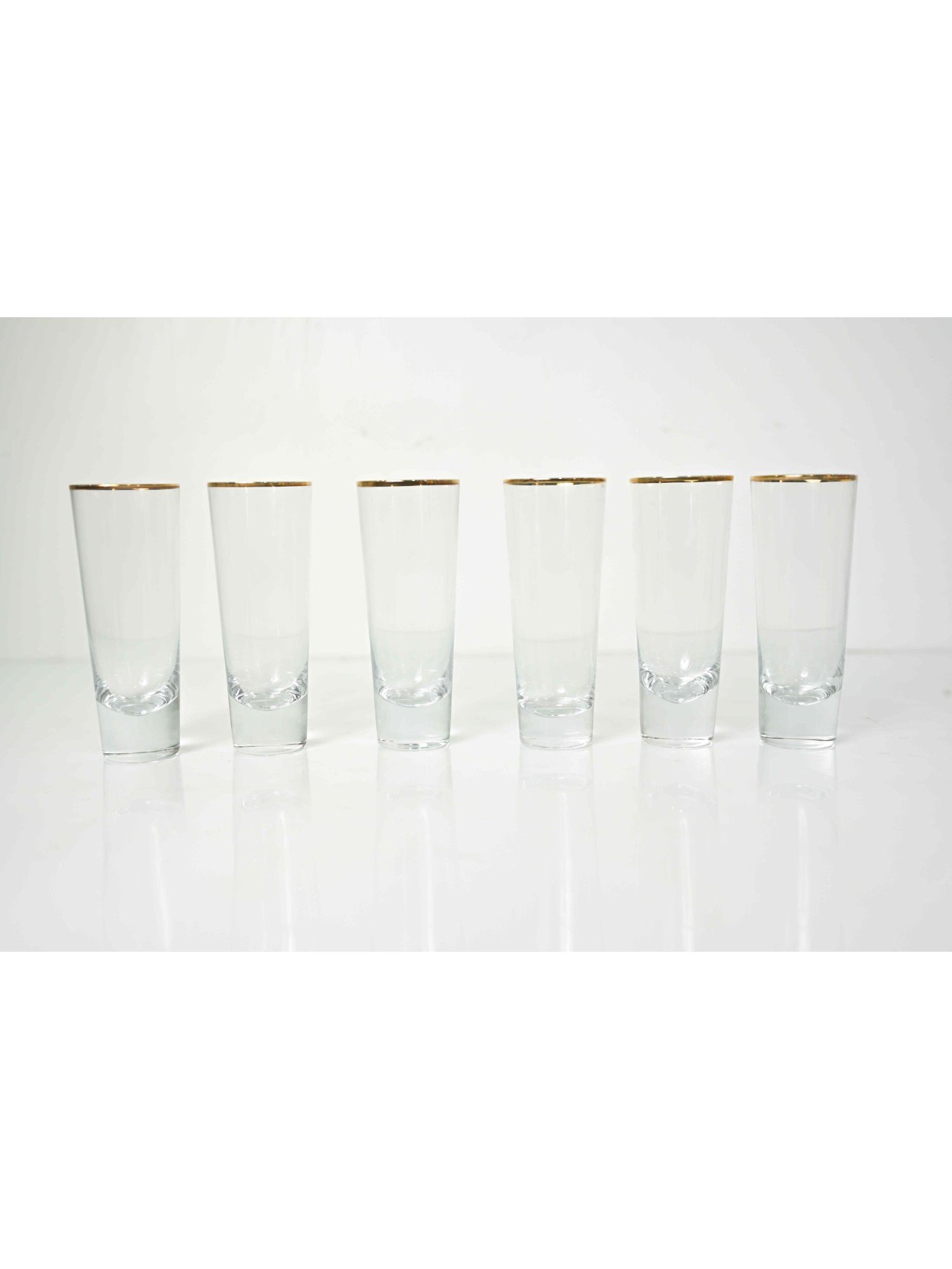 Elements of Piharwa Golden rim tall glass ( set of 6)