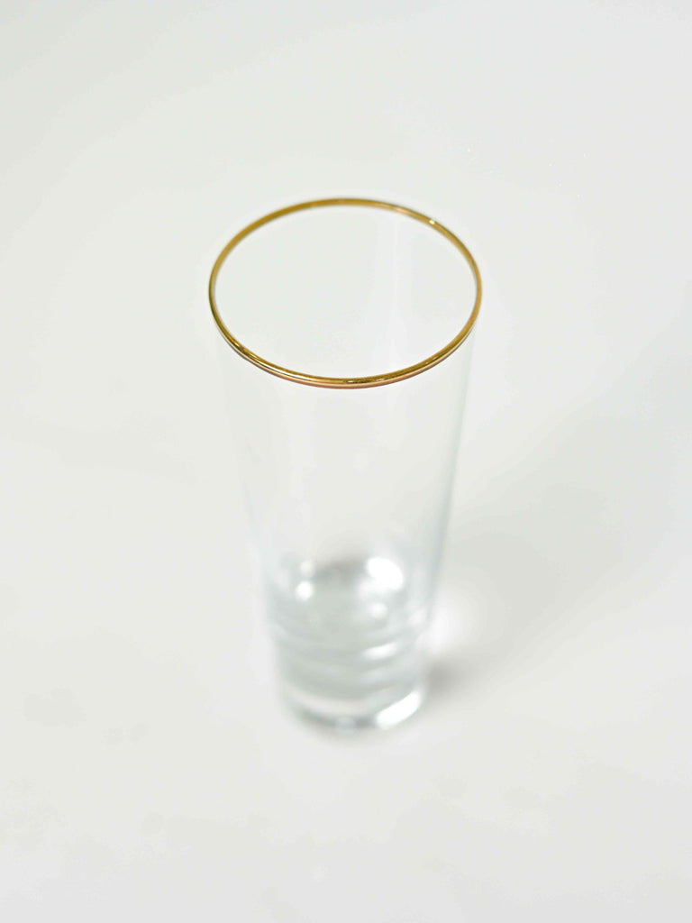 Elements of Piharwa Golden rim tall glass ( set of 6)