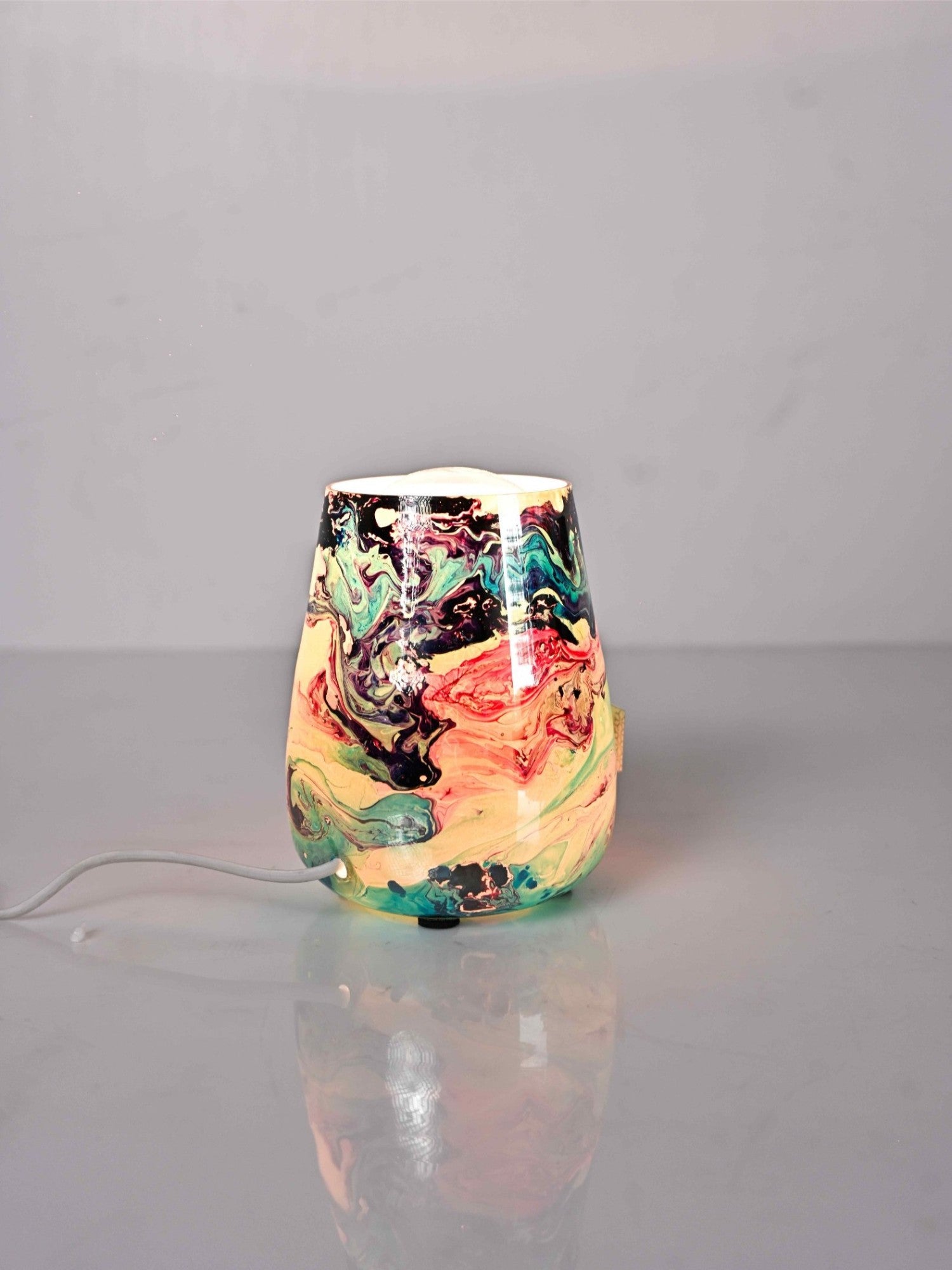 Elements of Piharwa Fluid Art Electric Table Lamp