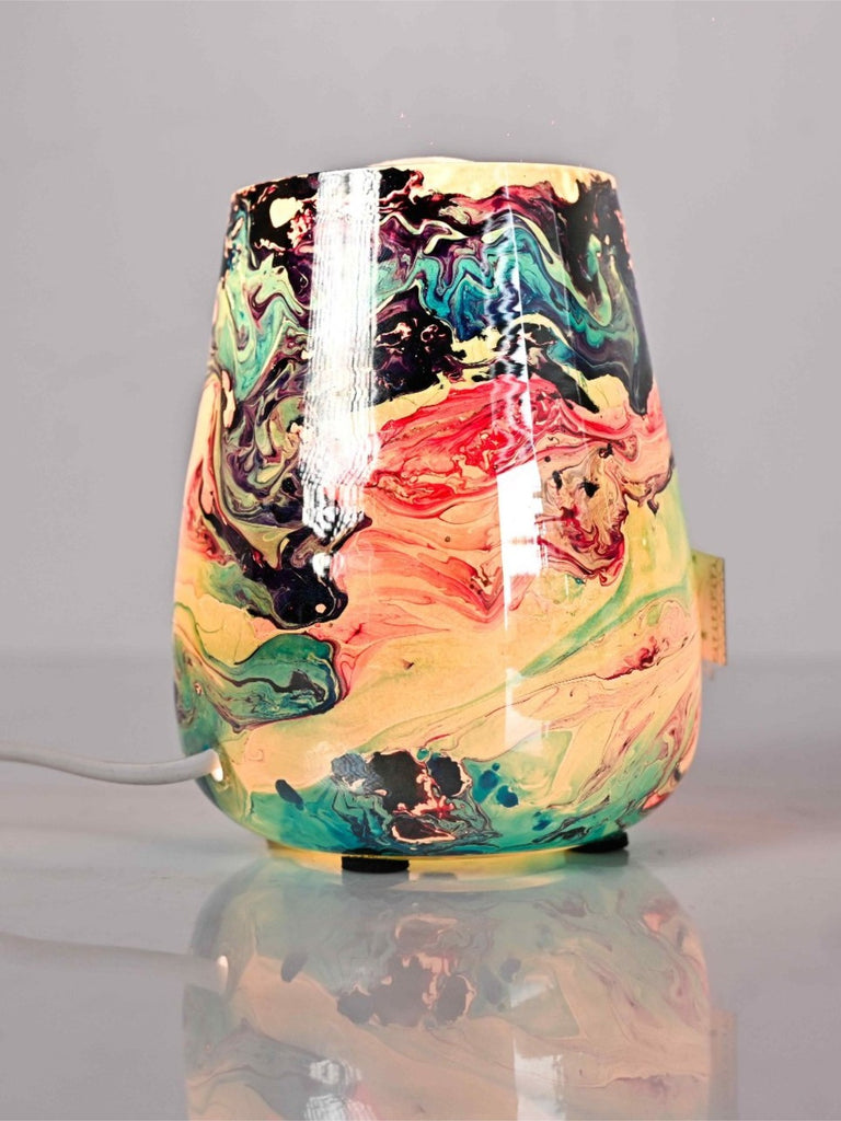 Elements of Piharwa Fluid Art Electric Table Lamp