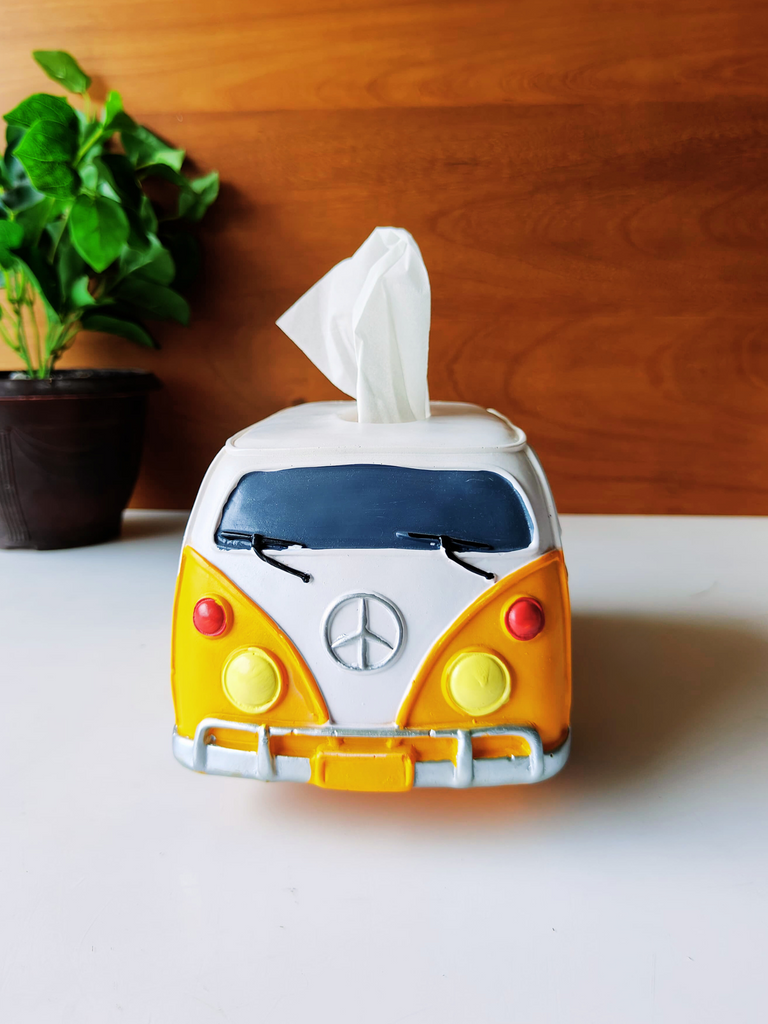 Elements of piharwa Handcrafted Fiber Ceramic Bus Tissue box