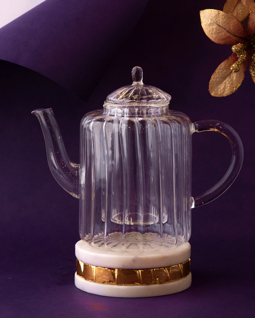 Elements of Piharwa Glass Tea Pot with Infuser