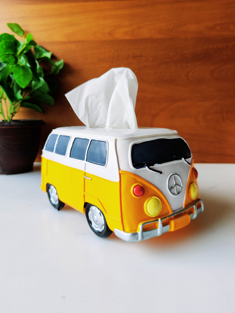 Elements of piharwa Handcrafted Fiber Ceramic Bus Tissue box