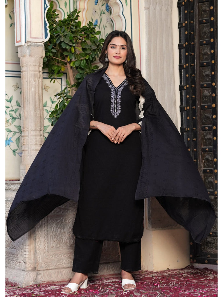 Piharwa Bell sleeves cotton suit