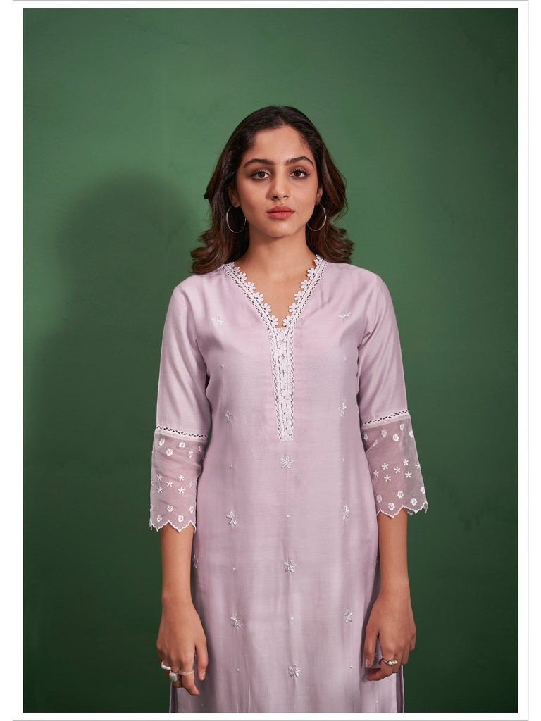 Piharwa Chikankari work suit