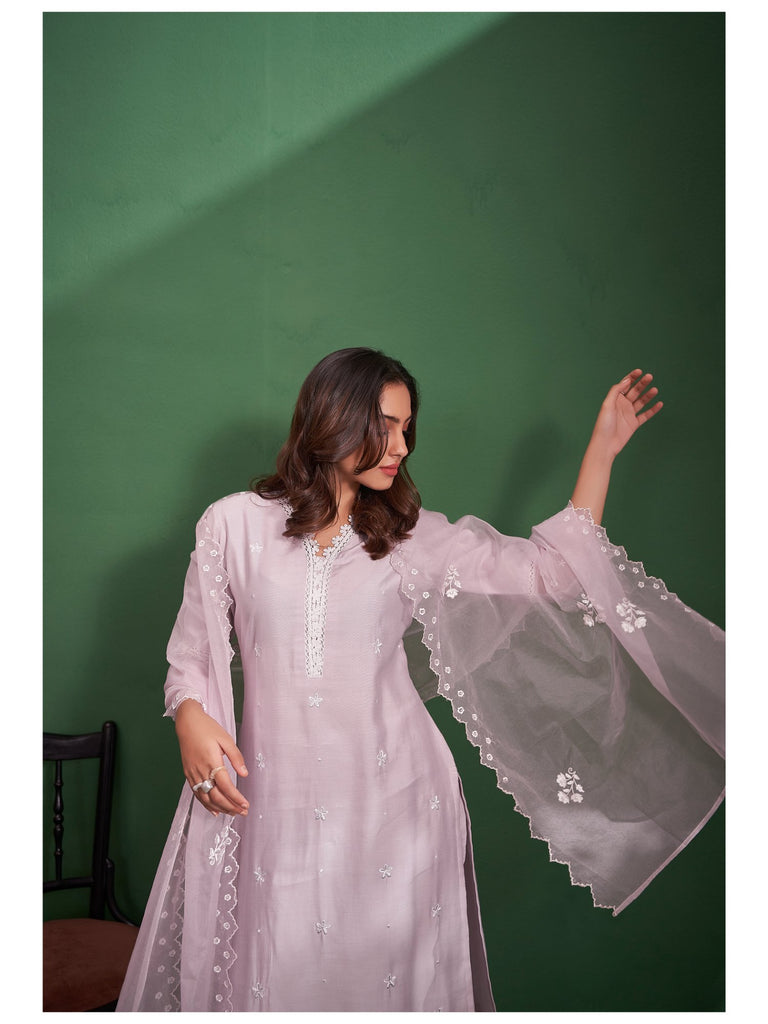 Piharwa Chikankari work suit