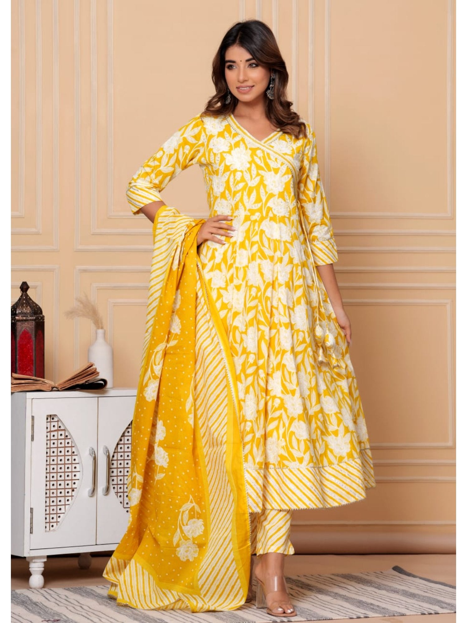 Piharwa Frock Pattern Yellow