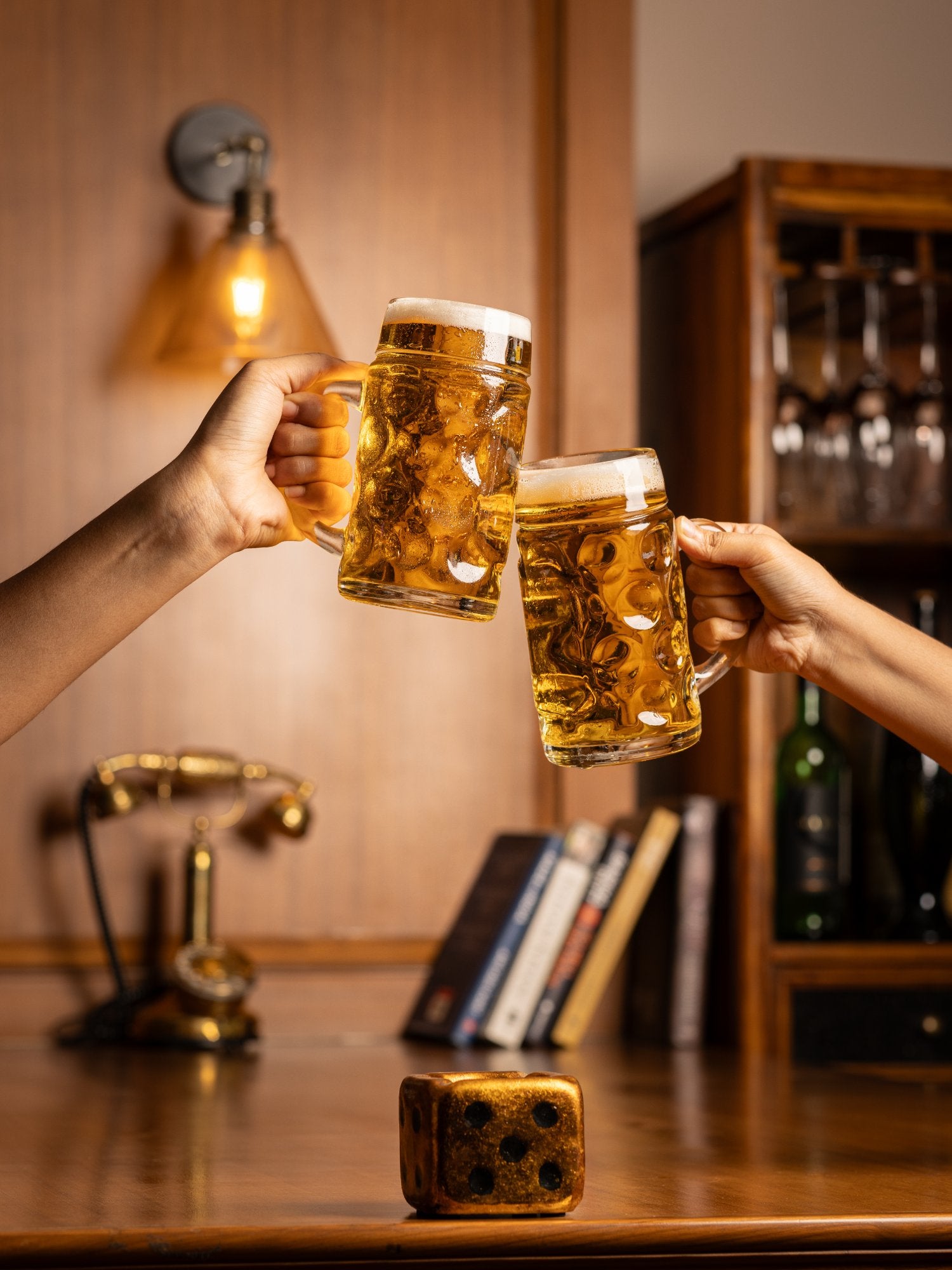 Elements of Piharwa Heavy cut Glass Beer Mug