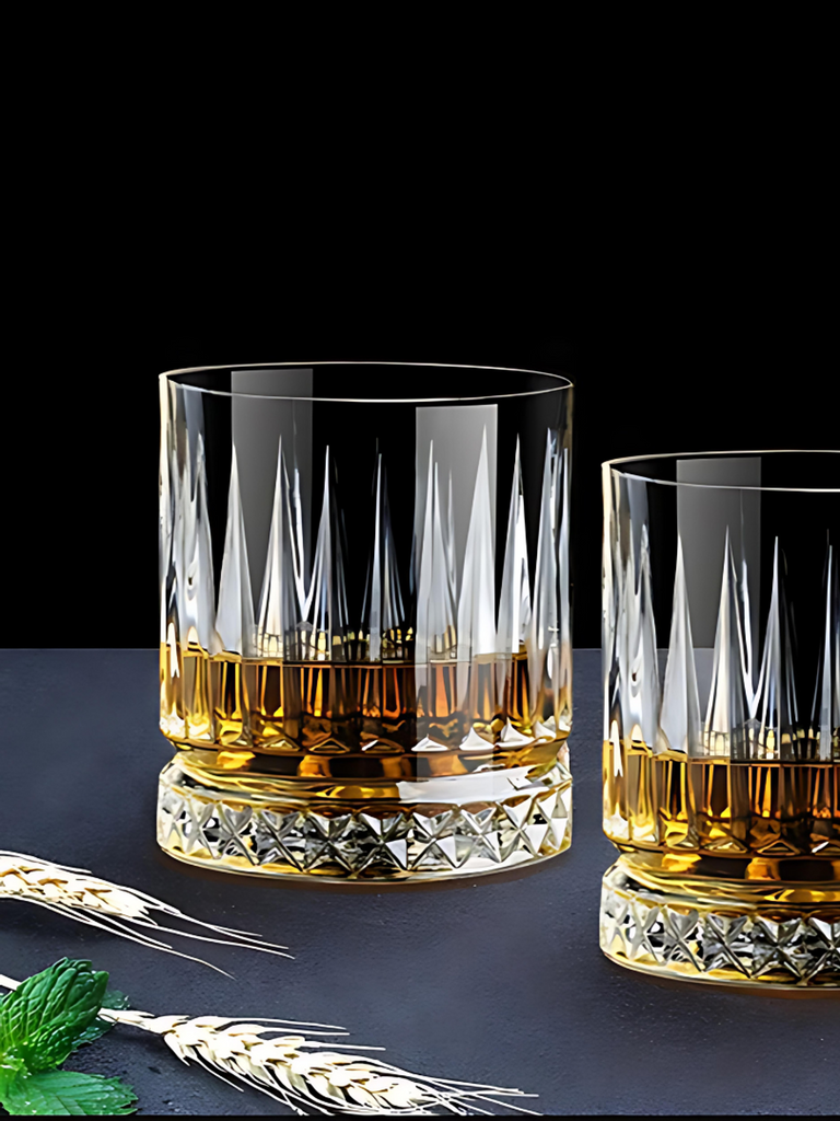 Elements of Piharwa Striped Elegance Whiskey Glasses ( Set of 6 )