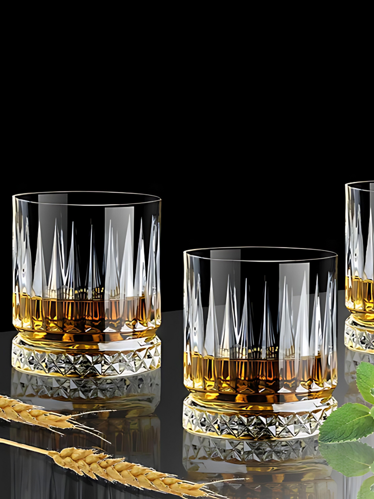 Elements of Piharwa Striped Elegance Whiskey Glasses ( Set of 6 )