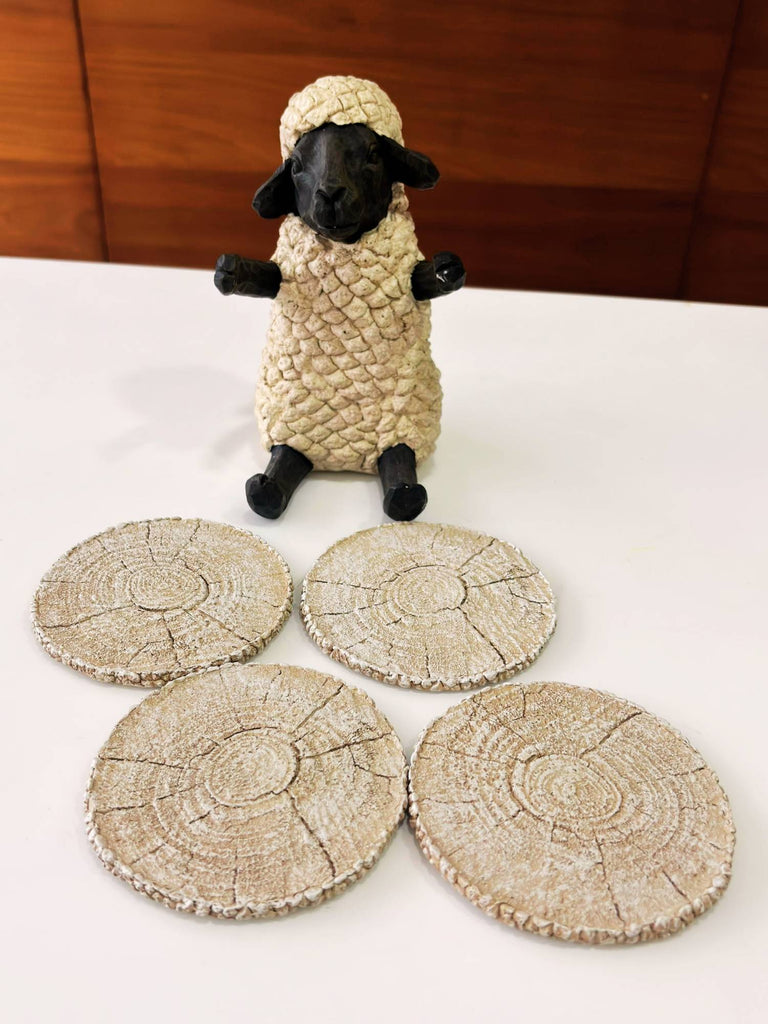 Elements of Piharwa Sheep Coasters (Set of 4)