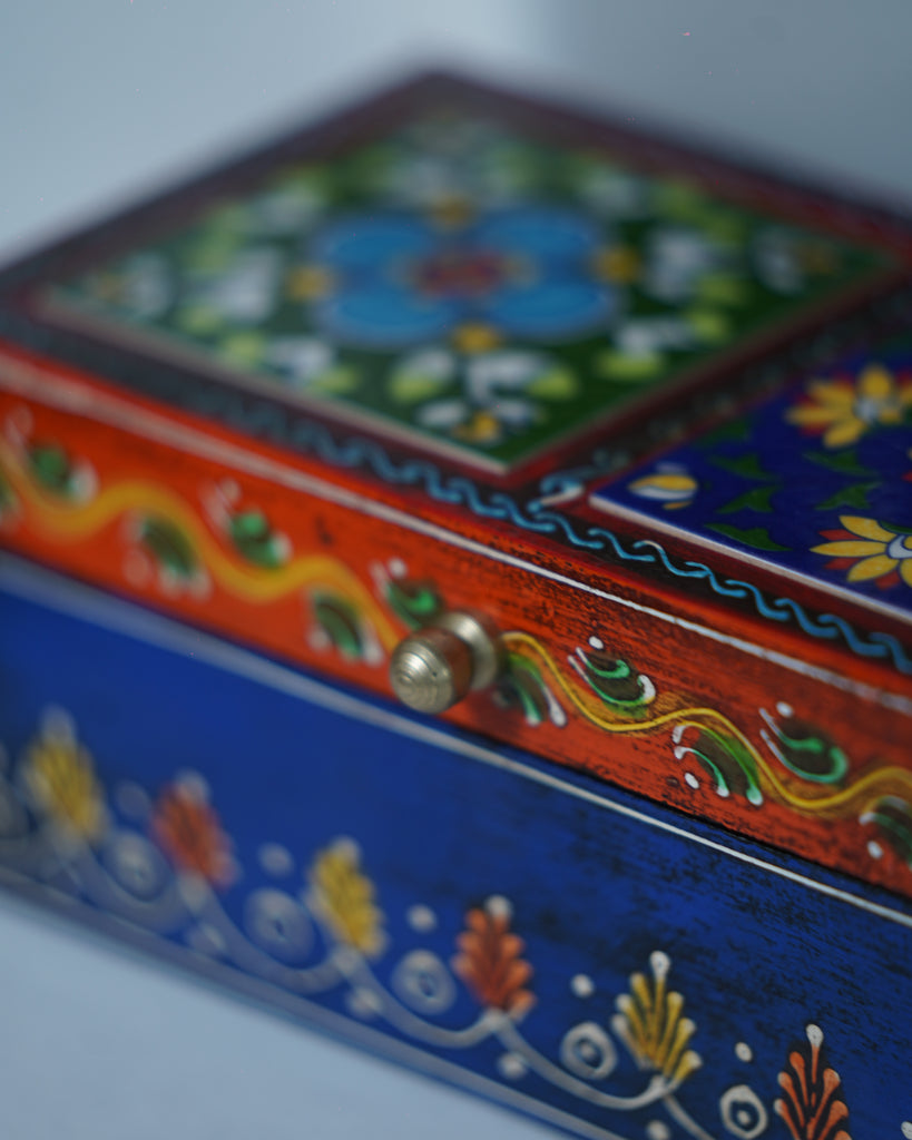 Elements of Piharwa Wooden Ceramic Tile Box