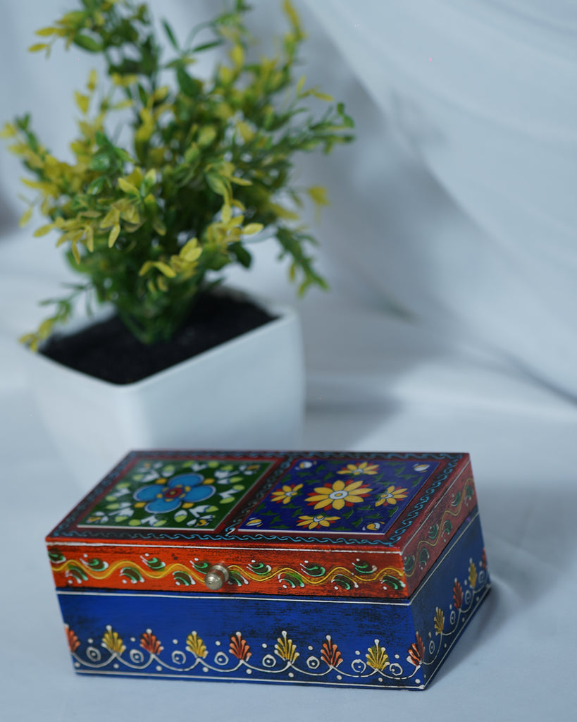 Elements of Piharwa Wooden Ceramic Tile Box