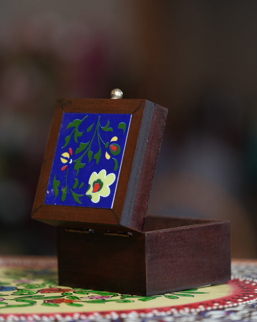 Elements of Piharwa Wooden Ceramic Tile Box