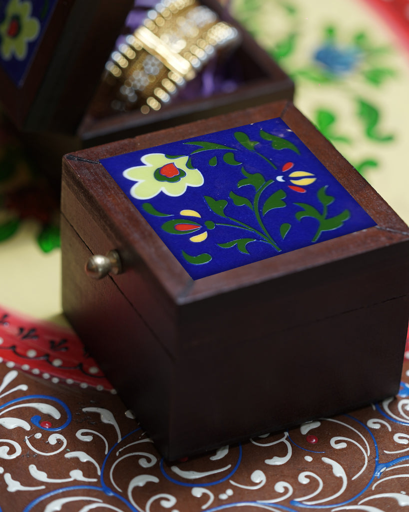 Elements of Piharwa Wooden Ceramic Tile Box