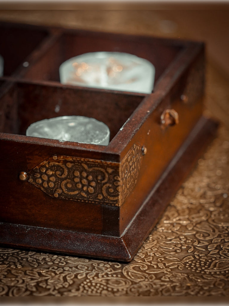 Elements of Piharwa Wooden brass fitted multipurpose storage box