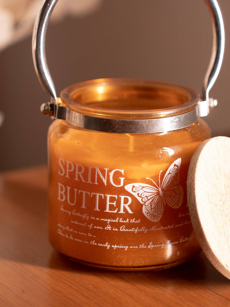 Elements of Piharwa Spring Butter Jar Candle With Wooden Lid