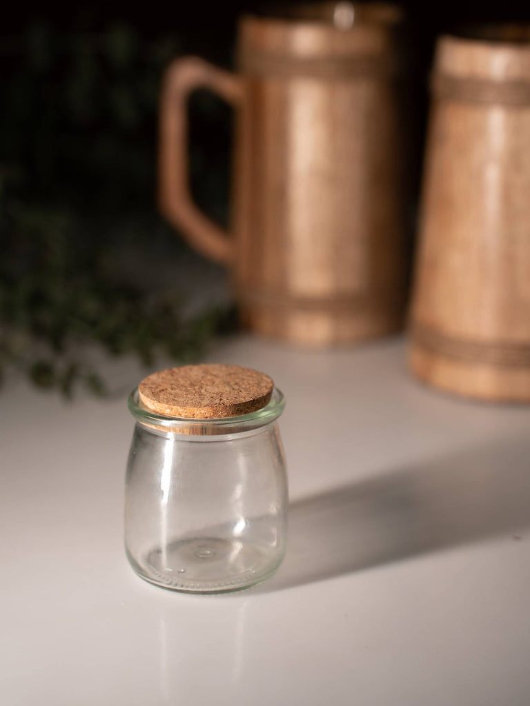 Elements of Piharwa Mini Glass Jars With Cork Lids