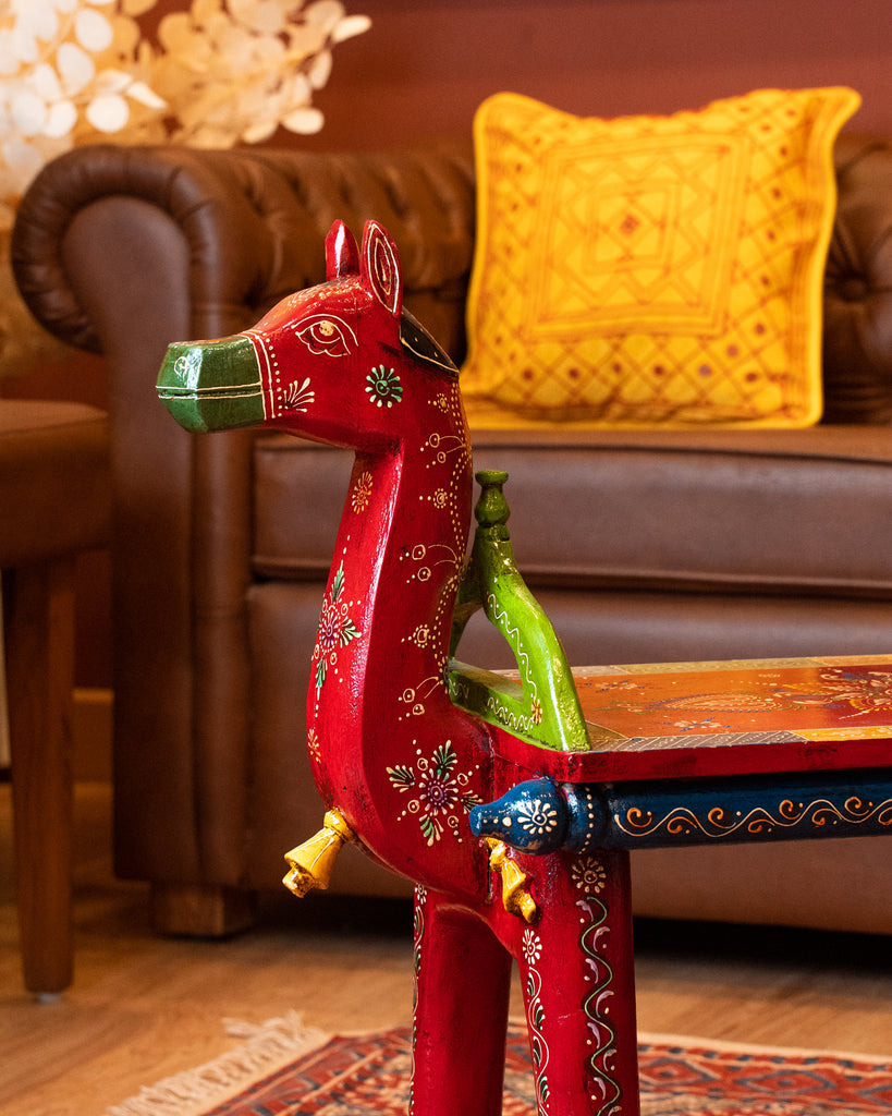 Elements of Piharwa Handcrafted Camel Bust Stool