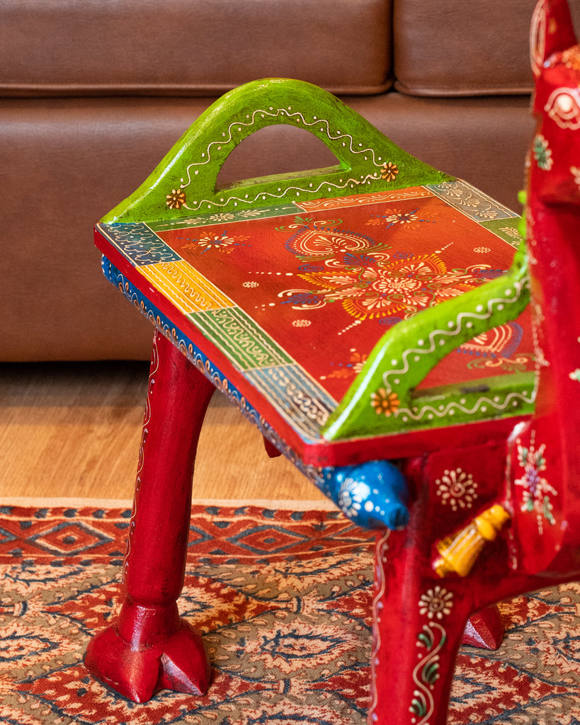 Elements of Piharwa Handcrafted Camel Bust Stool