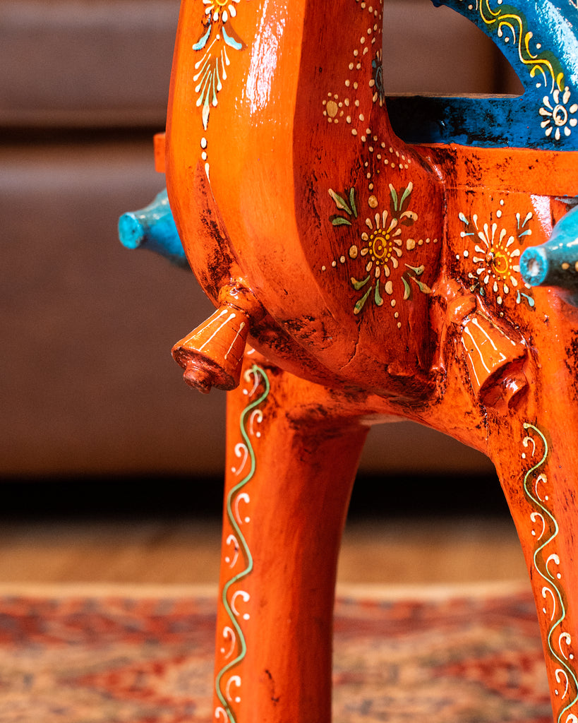 Elements of Piharwa Handcrafted Camel Bust Stool