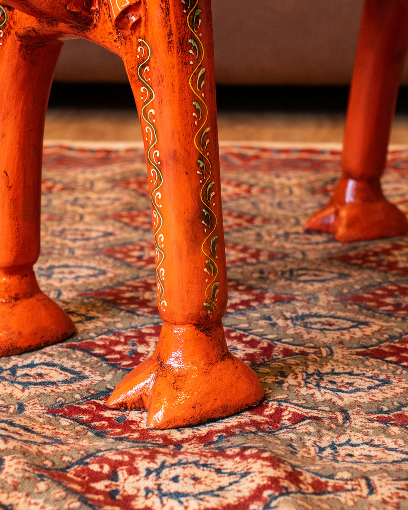 Elements of Piharwa Handcrafted Camel Bust Stool