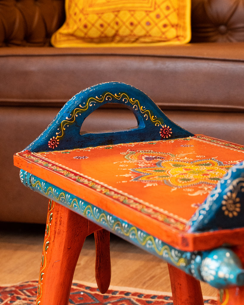 Elements of Piharwa Handcrafted Camel Bust Stool