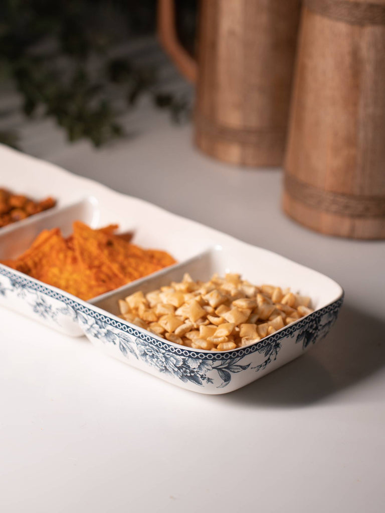 Elements of Piharwa Serving Platter With Three Compartments