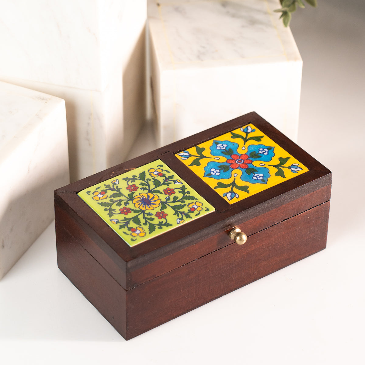 Wooden Ceramic Tile Box – Piharwa India