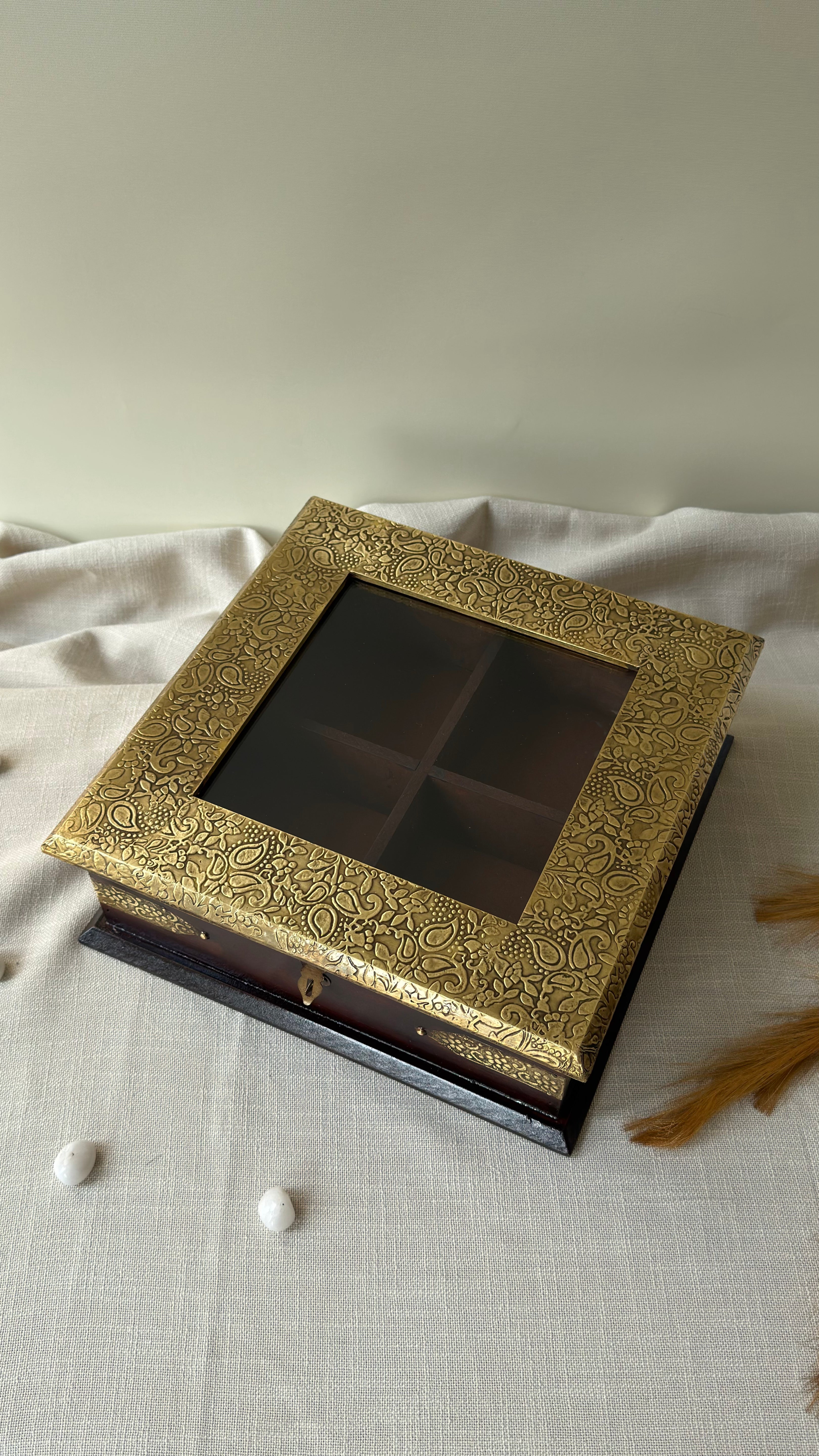 Piharwa Handcrafted Brass Gift Box
