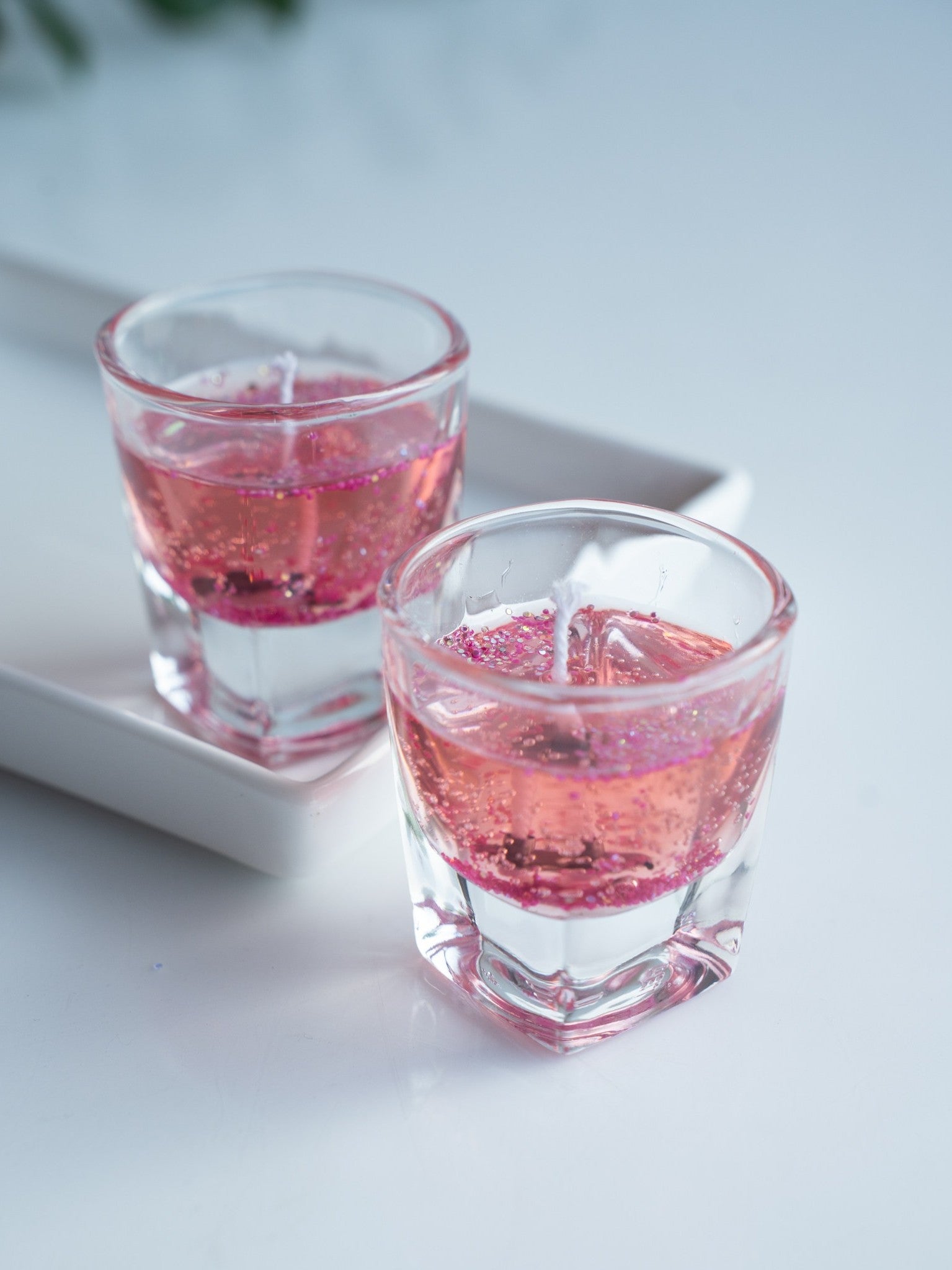 Elements of Piharwa Rose glass candle