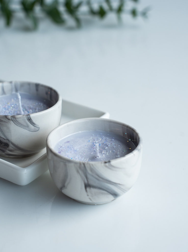 Elements of Piharwa Lavender ceramic cup candle