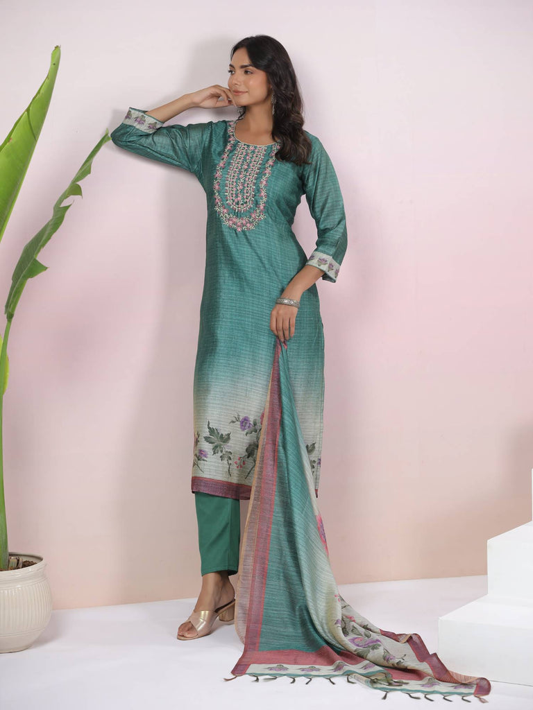 Piharwa Cotton Thread Work Suit