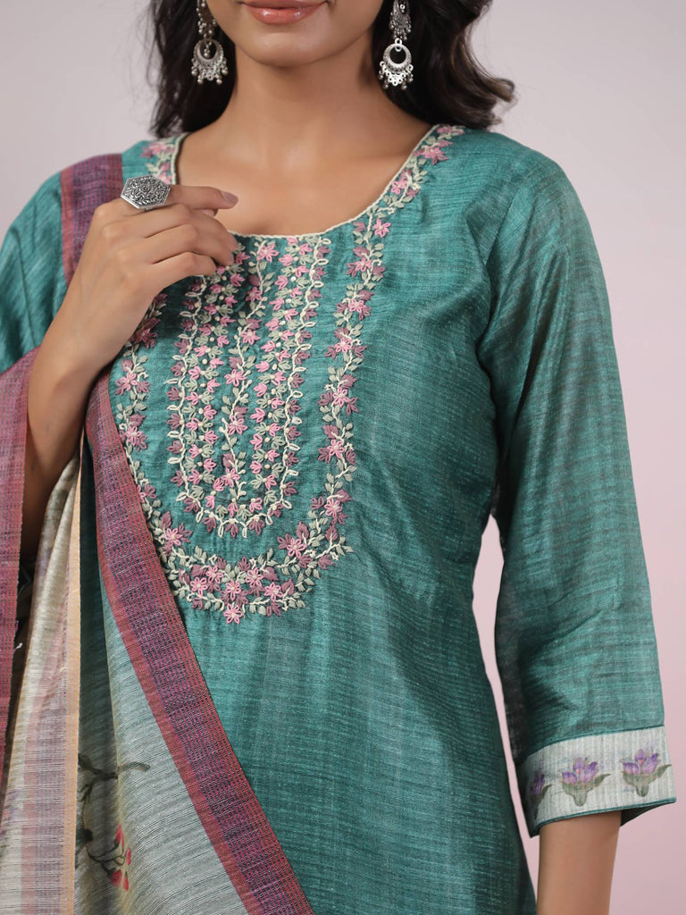 Piharwa Cotton Thread Work Suit