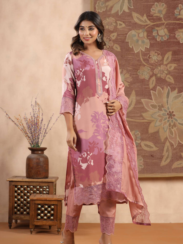 Piharwa Rayon Printed Suit