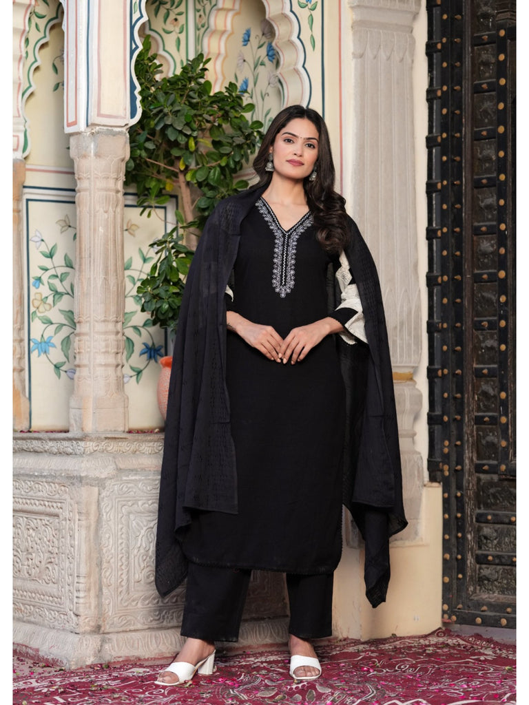 Piharwa Bell sleeves cotton suit