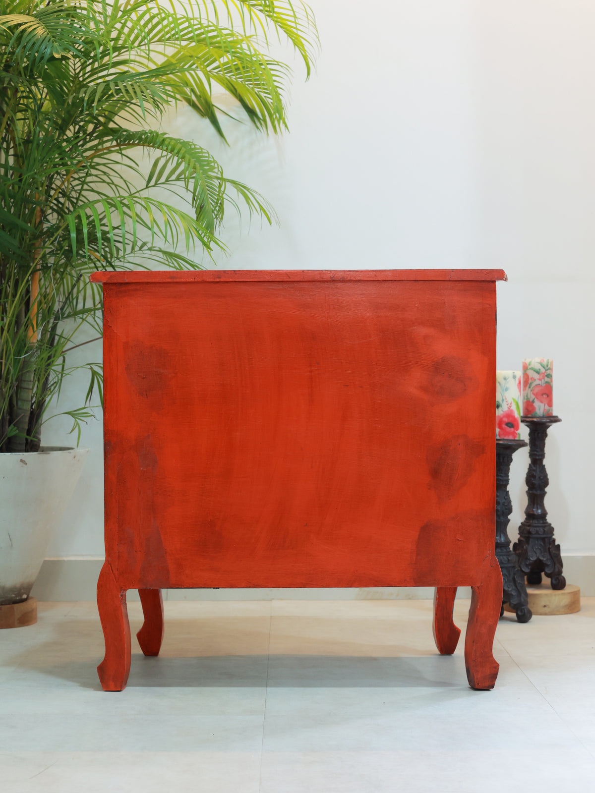 Piharwa Handpainted Three Bedside Drawer